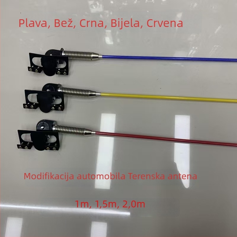 Dekorativna antena za vozila s vijčanim držačem za automobile, motocikle i električna vozila