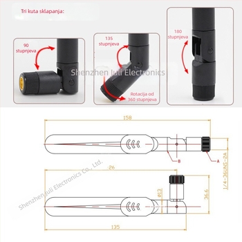 JLC 5DBLTE3G Plno-pojasnovna 4G Paddle antena s GSM, GPRS i TD-SCDMA – SMA unutarnja vijčana igličasta antena
