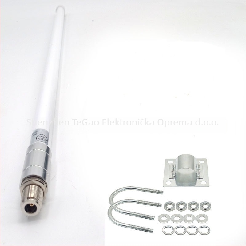 LoRa 868/915 MHz omnidirekcijska antena od vlaknastog stakla, sustav antene, 50 Ω, SWR ≤ 1,5, dobitak 3–12 dBi