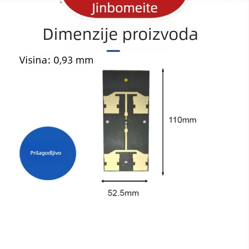 Antena za dron s ugrađenom PCB pločom, visok dobitak, usmjerena, Ptfe visokofrekvencijska ploča 2,4/5 GHz, zamjenjive ploče
