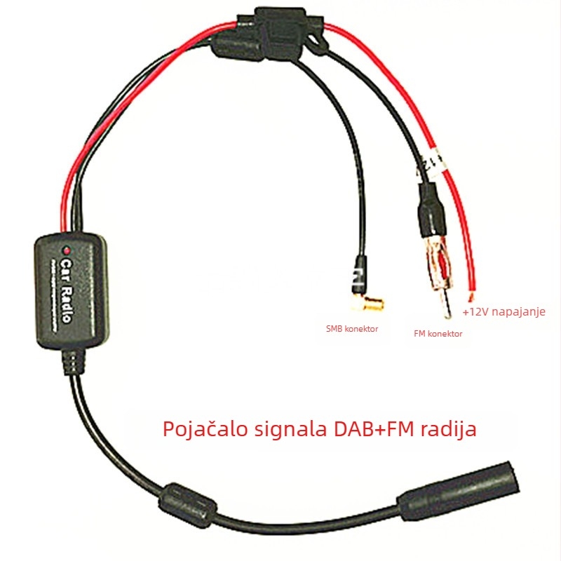 Napajano pojačalo signala za DAB+FM automobilsku antenu