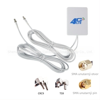 LTE antena visokog ziska za 4G/CPE usmjerivač Huawei/ZTE, SMACRC9/TS9 dvostruka glava
