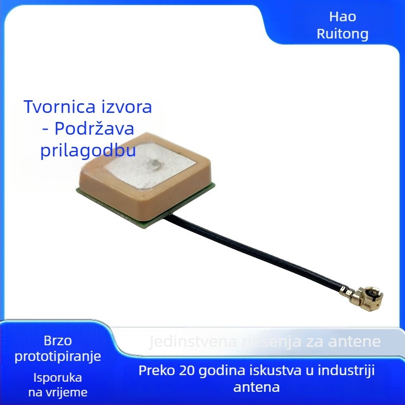 Visokoziskovni jednofrekvencijski navigacijsko-mjereni modul s keramičkom integriranom aktivnom antenom, dimenzije 40 × 40 × 9,3 mm