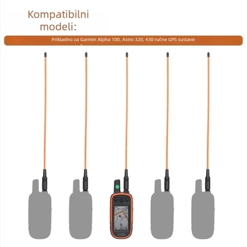 GPS 771 antena – frekvencijski raspon 3–5 km; teoretska udaljenost 10–50 km; bez baterije; pozicioniranje; kompatibilno s Garmin Alpha 100, Astro 320, 430