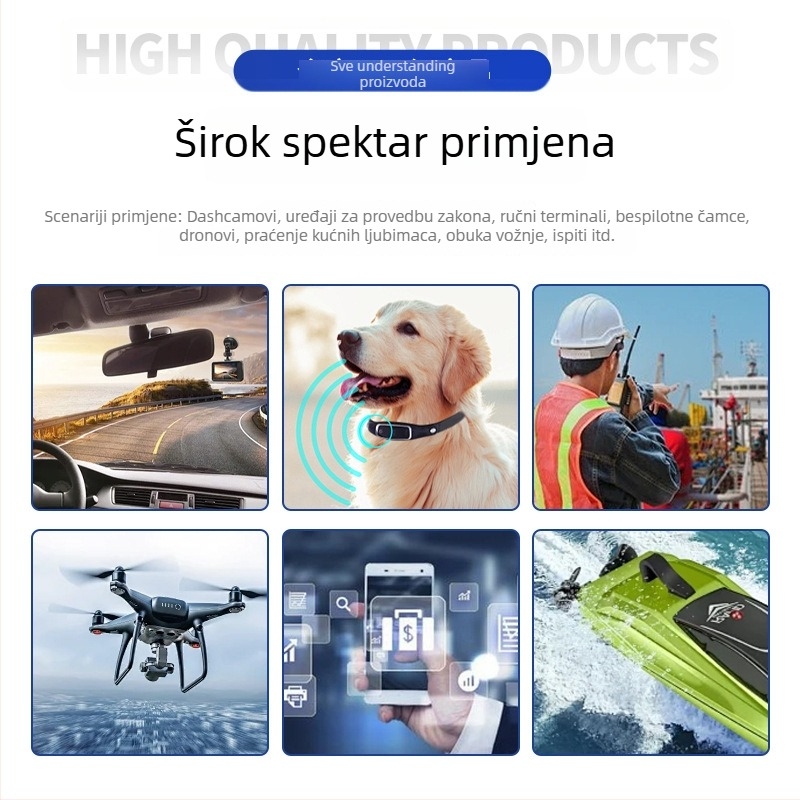 4G GPS lokator za stoku: krave, ovce, konje i deve — točnost pozicioniranja 5 m, trajanje baterije 168 h, višestruki alarmi, vodootporno