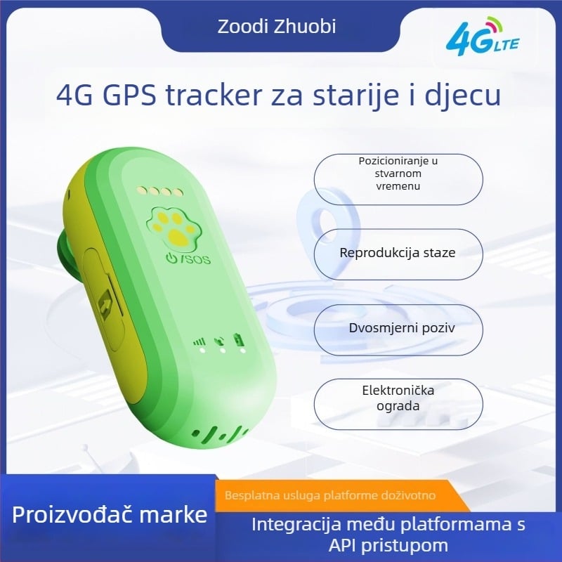 4G GPS lokator za starije osobe i djecu s dvosmjernim pozivom
