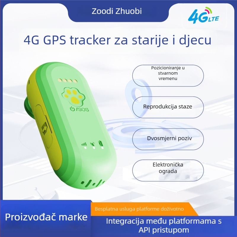 4G GPS lokator za starije osobe i djecu s dvosmjernim pozivom
