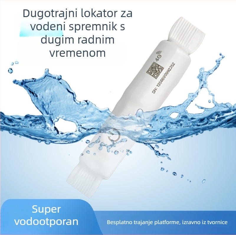 Beidou GPS lokator za vodni spremnik, 4G, IP68 vodootporan, 5 m točnost pozicioniranja, višestruki alarmi (vibracija, nestanak napajanja, kretanje, ograda)