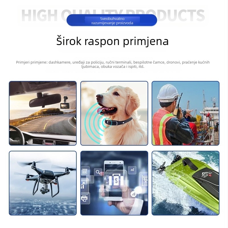 4G automobilni GPS lokator s BeiDou, IP68 vodootporan, točnost pozicioniranja 1 m, ulaz napajanja 5V 1A