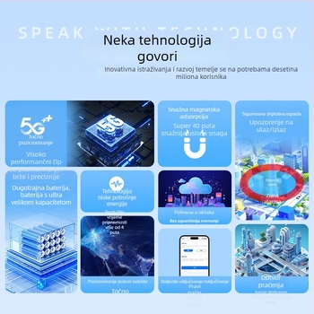 Automobilski GPS Tragatel s anti‑izgubljivanjem i anti‑krađom, točnost pozicioniranja 5 m, 4G punjivi bežični locator, snažan magnet, instalacija bez alata, upozorenja vibracije, ograda i prekoračenje brzine