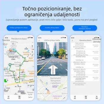 Automobilski GPS Tragatel s anti‑izgubljivanjem i anti‑krađom, točnost pozicioniranja 5 m, 4G punjivi bežični locator, snažan magnet, instalacija bez alata, upozorenja vibracije, ograda i prekoračenje brzine
