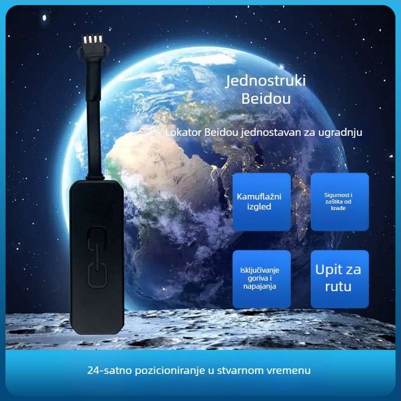 4G kabelski BeiDou GPS lokator za električna vozila, motocikle i automobile – sustav protiv Krađe
