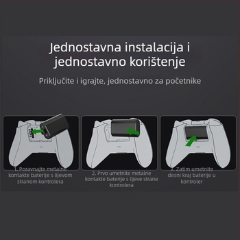Good Value Xbox Series set za punjenje baterije za kontroler s litijskom baterijom, kompatibilan s Xbox Series kontrolerima
