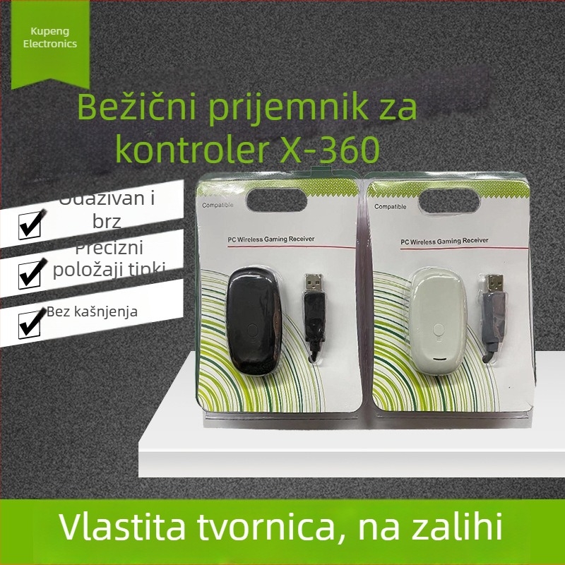 X360 bežični prijemnik za Xbox 360 kontroler, USB, Windows kompatibilan