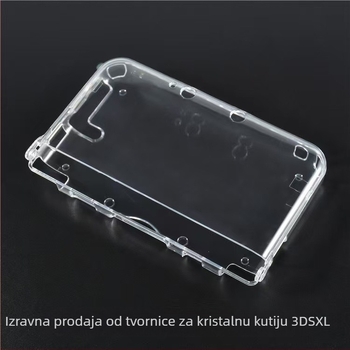 Zaštitna maska za 3DS LL – prozirno PC kućište, injekcijsko lijevanje, kompatibilno s 3DS LL, težina 0.08