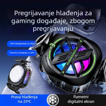 JS82E Magnetski hladnjak za telefon s stražnjom klipsom, Type-C sučelje