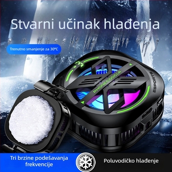 JS82E Magnetski hladnjak za telefon s stražnjom klipsom, Type-C sučelje