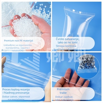 Prozirne PE vrećice sa samoljepljivim zatvaranjem, debeli, za daljinske upravljače, naočale i mobitele (Materijal: PE; Prozirno; Debljina: debeli; Duljina zatvaranja: 1–3 cm)
