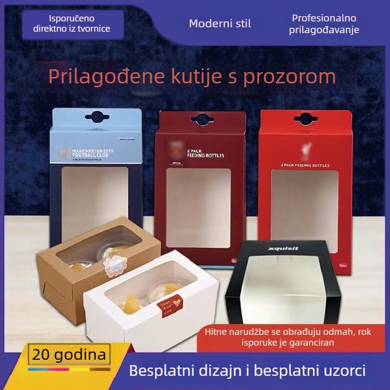 Kutija za pakiranje s prozorom i UV premazom, karton/papir, kutija za pakiranje, prilagodljivi tipovi kartona, privatna marka