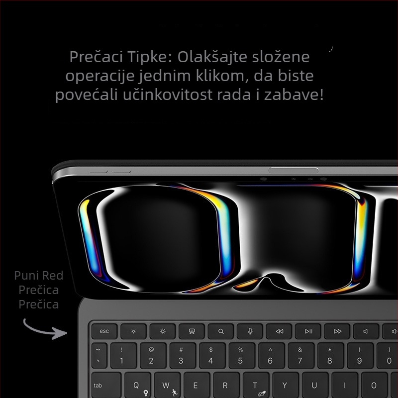 Bežična tipkovnica s kućištem od aluminijske legure i laganom konstrukcijom (aluminijska legura; težina 530 g; Bluetooth; kompatibilnost: Apple iPad Pro)