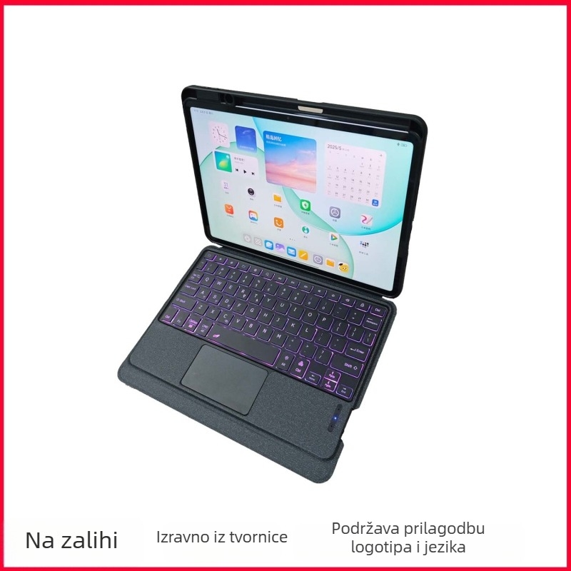 Zaštitna futrola s Bluetooth tipkovnicom za Xiaomi Tablet 7, Xiaomi 5 tipkovnica i kožna podijeljena futrola za tipkovnicu Xiaomi 6Pro