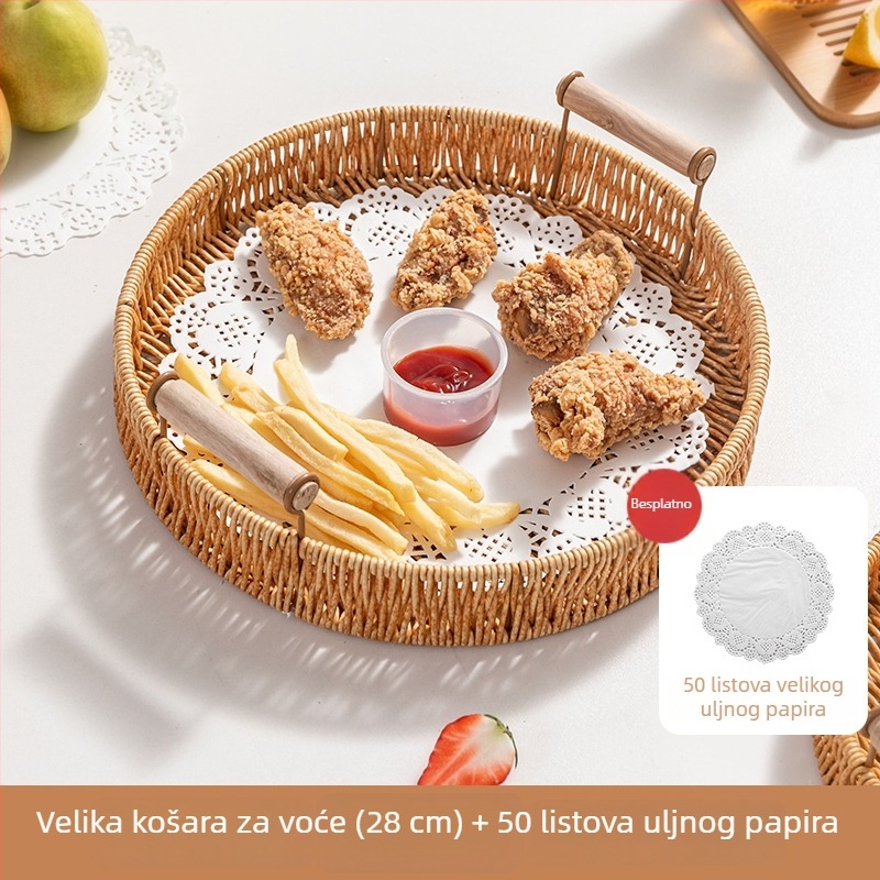 Pladanj za voće za posluživanje, materijal: svilenih cvjetova, stil: univerzalan, tip stila: jednostavan stil, kvaliteta: prvoklasan proizvod