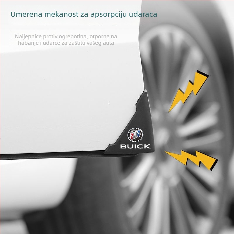 Zaštitni rub vrata automobila - PVC materijal, univerzalna kompatibilnost, ljepilo protiv sudara, model PVC-dverni kut, marka Cheng Jin