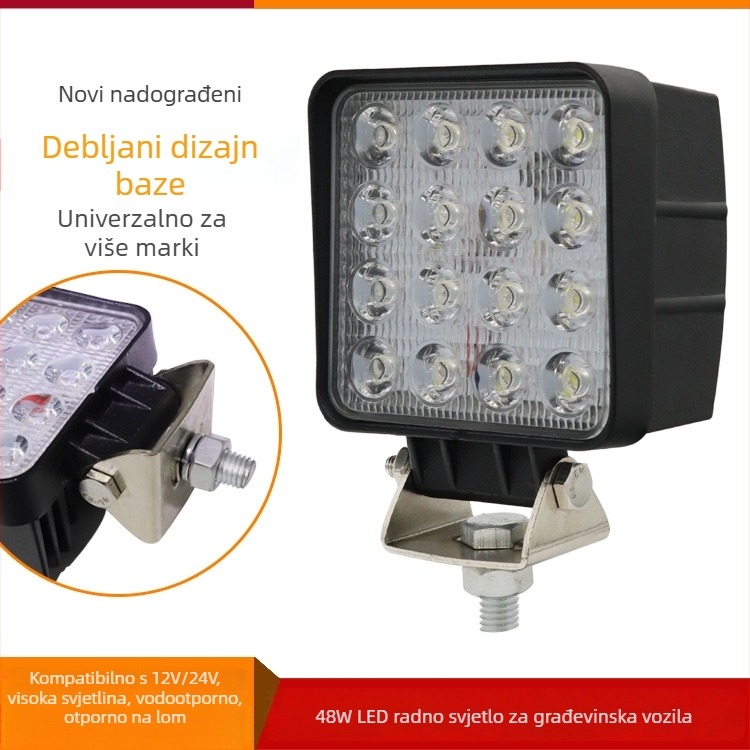 LED radno svjetlo za iskopač, viljučar, dizalicu i utovarivač, 12-60V, 48W, bijela svjetlost 6500K