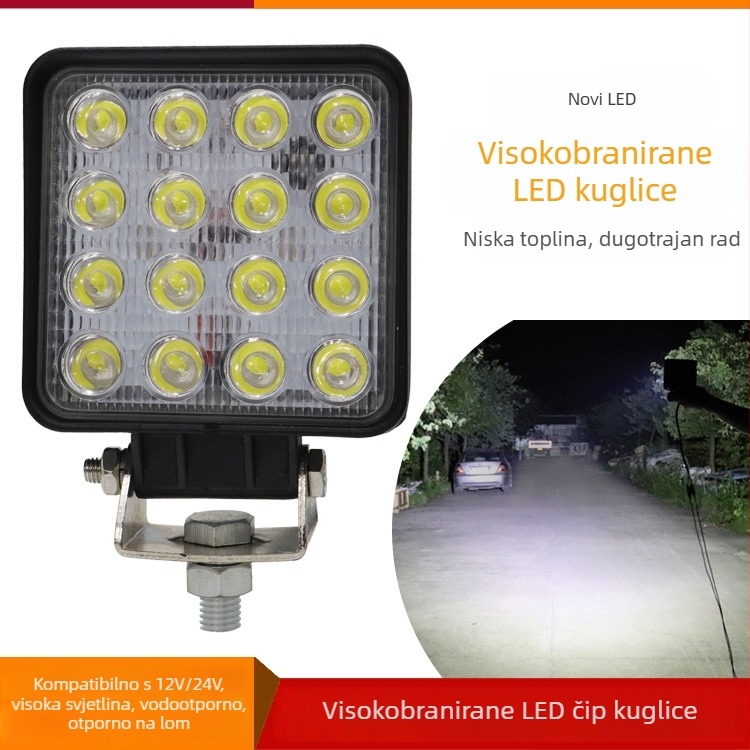 LED radno svjetlo za iskopač, viljučar, dizalicu i utovarivač, 12-60V, 48W, bijela svjetlost 6500K