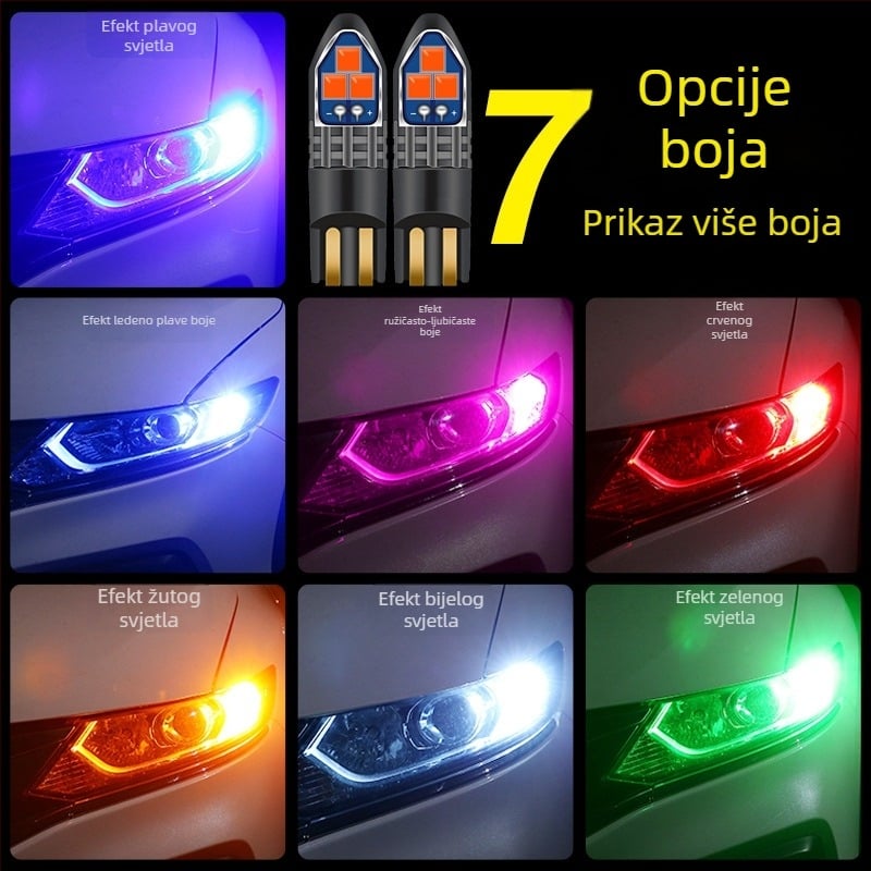 T10 LED 6SMD-3030 pozicijsko svjetlo za automobile i kamione, 12-24V