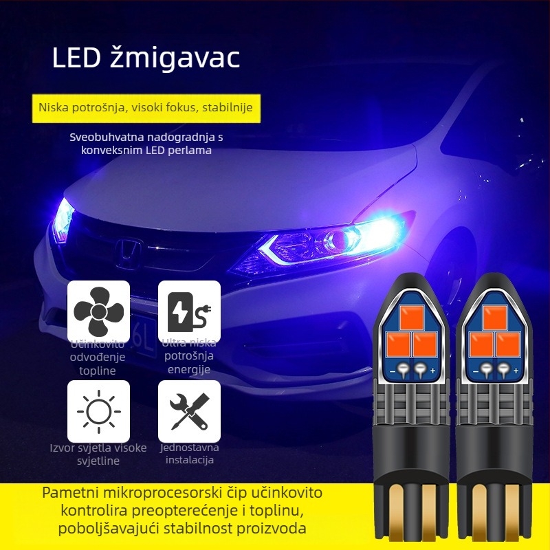 T10 LED 6SMD-3030 pozicijsko svjetlo za automobile i kamione, 12-24V