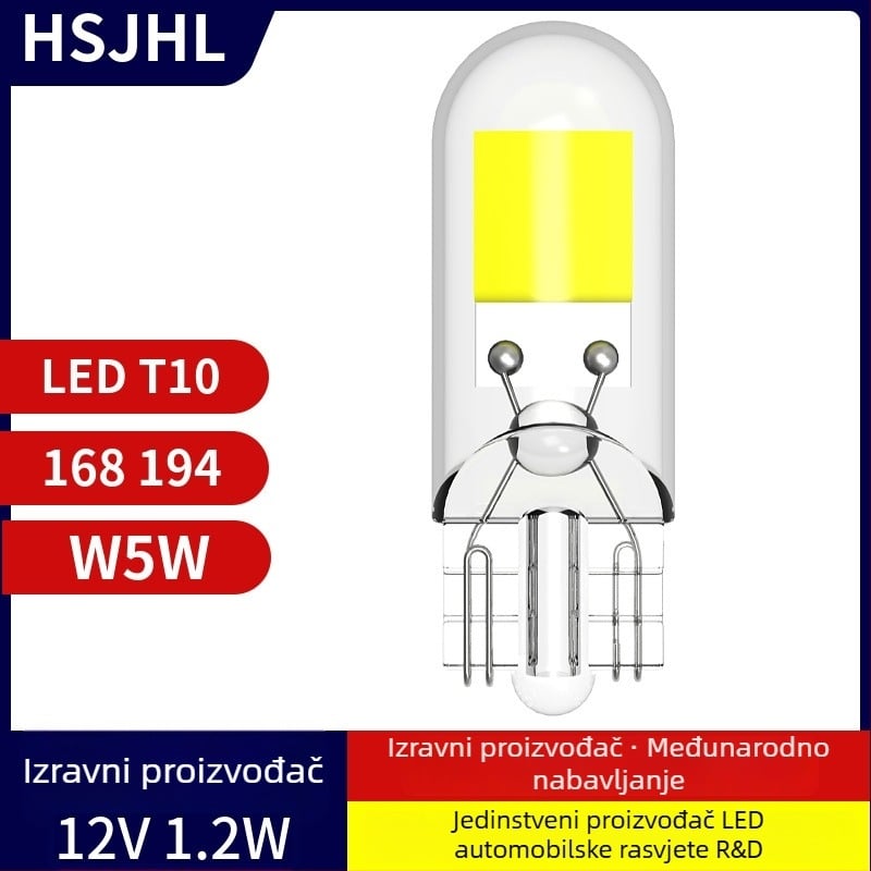 T10 LED COB svjetlo za tablicu registracije, DC12-13.5V, 1.2W, 150 lm, IP68