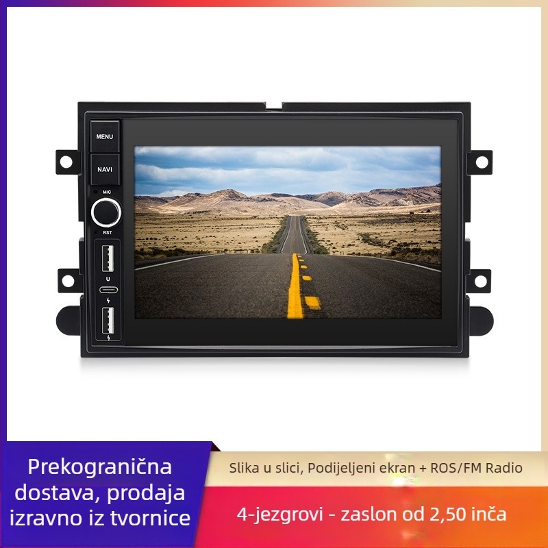 Ford F-150 sve-u-jednom automobilskom multimedijalnom navigacijskom sustavu s GPS, Bluetoothom, stražnjom kamerom, HD kapacitivnim dodirnim zaslonom i CarPlay opcijom