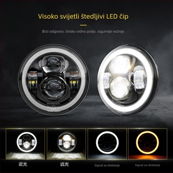 Automobilska LED glavna svjetla s dvostrukom bojom noćnog svjetla | 60W | 15000 lm | 9-36V | 500000 h