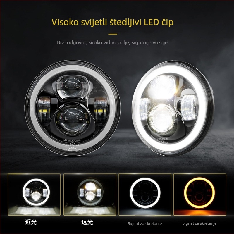 Automobilska LED glavna svjetla s dvostrukom bojom noćnog svjetla | 60W | 15000 lm | 9-36V | 500000 h