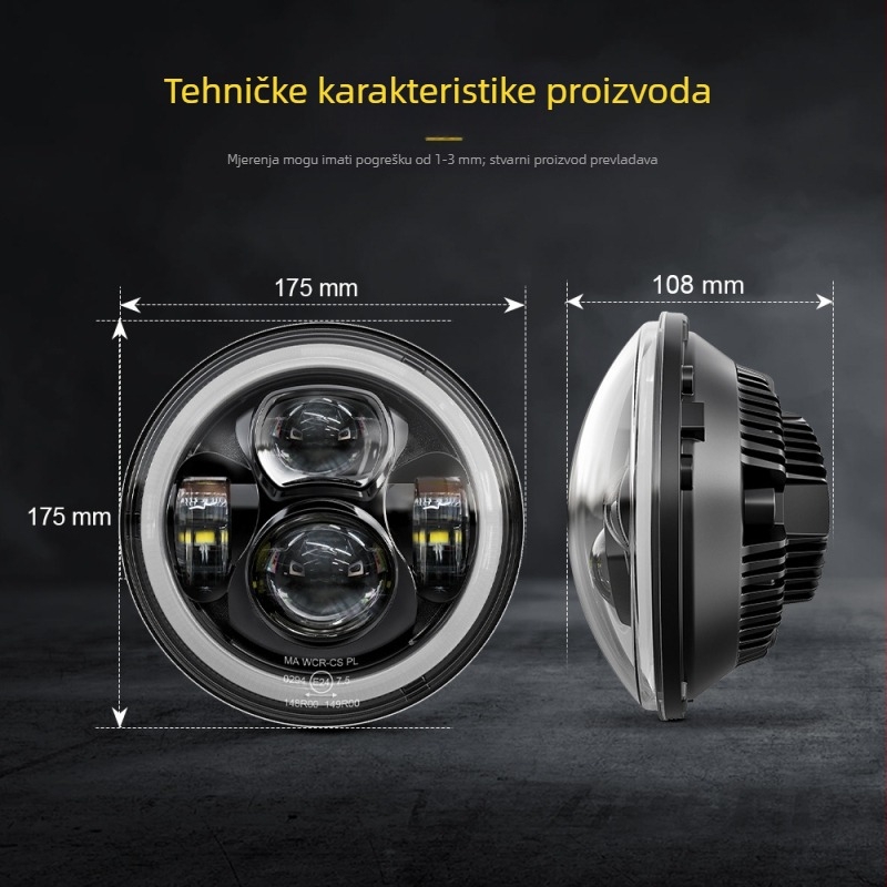 Automobilska LED glavna svjetla s dvostrukom bojom noćnog svjetla | 60W | 15000 lm | 9-36V | 500000 h