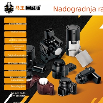 MR587688 Senzor radara za povratnu vožnju za Mitsubishi Outlander, Grandis i Pajero – 4 sonde, 12V, prikaz na originalnom instrument panelu