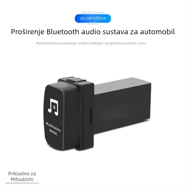 Auto Bluetooth prijemnik za Mitsubishi MP3 player, model MITSUBISHI-A, AUX, 12-24V, Bluetooth 4.0, 24h reprodukcija
