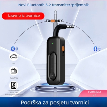 Auto Bluetooth prijemnik i odašiljač, AUX 3.5 mm, hands-free pozivi, Bluetooth 5.0, dijeljenje zvuka 1 na 2
