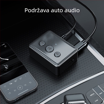 Bluetooth 6.0 audio prijemnik i odašiljač – 2-u-1 Bluetooth adapter s reprodukcijom s USB diska, Type-C napajanje, AUX/RCA izlazi, domet 10 m