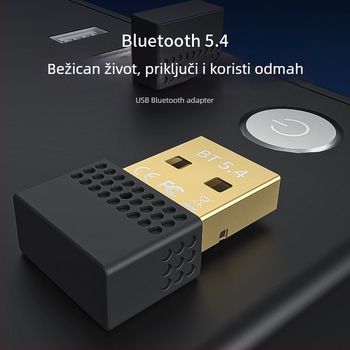 Bluetooth 5.4 USB audio emiter/prijemnik, USB sučelje, Plug‑and‑Play, 3 Mbps, domet 20 m