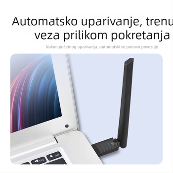 Bluetooth audio transmiter/prijemnik USB adapter, USB sučelje, Plug-and-Play, napajanje preko USB, domet 10–20 m, Bluetooth 6.0