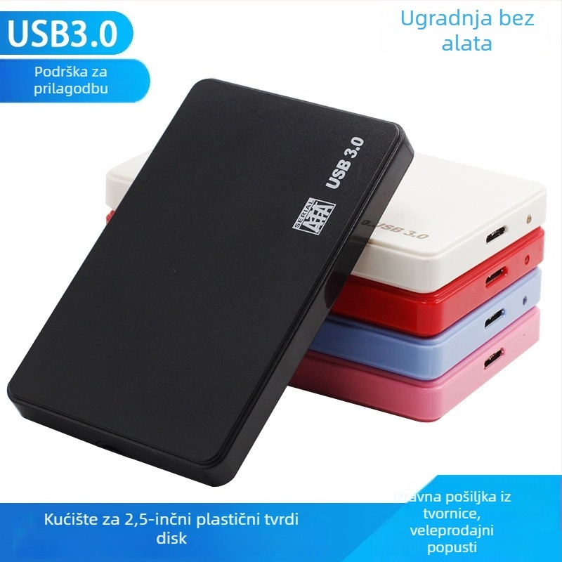 Vanjska kutija za tvrdi disk USB 3.0, ABS plast, podržava do 2 TB