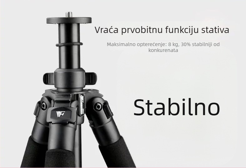 Teleskopski okvir stativa bez PTZ glave (Model 6663, 4 segmenata)