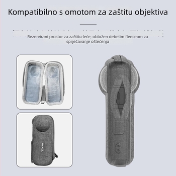 Torba za pohranu Insta360 X4/X5, EVA vanjski omotač i unutarnja zaštita protiv ogrebotina, prijenosni zaštitni etui