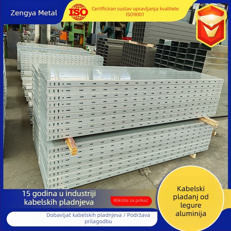 Prilagođena vatrootporna kabelska polica od aluminijske legure, trough tip, za distribuciju energije, po narudžbi