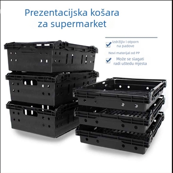 Plastična korpa za izlaganje voća i povrća, stohabilna