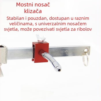 Set opreme za ribolov s držačem mosta/rafta, univerzalnim klizačem, ribolovnim konektorom i prijenosnim svjetlom; Brand Fisherman's Treasure, Sastojak 6927754884, Kategorija: Ribolovni pribor, Materijal: aluminijska zlitina