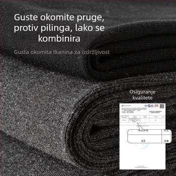 Ženske legice s fleec podstavom, mliječnobijele boje, debele i tople, efekt stanjivanja, jesensko-zimski stil