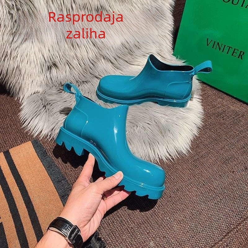 Unisex čizme za kišu od PVC-a – nadkoljena, debeli potplat, vodootporne i protuklizne za jesen i zimu